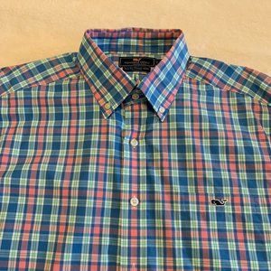 Vineyard Vines Button Down - Slim Fit Tucker Shirt - Large